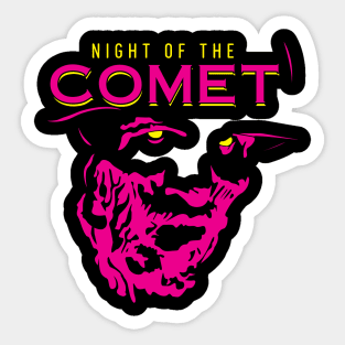 Night of the Comet Zombie Neon Sticker